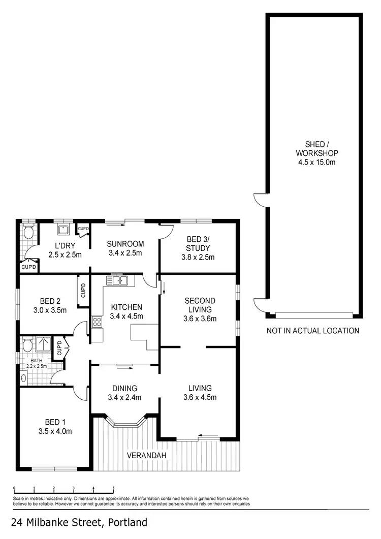 Floorplan of Homely house listing, 24 Milbanke Street, Portland VIC 3305