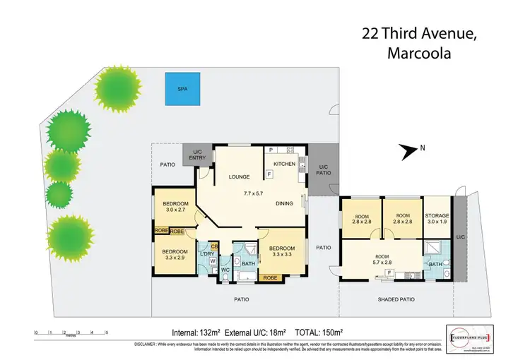 Floorplan of Homely house listing, 22 Third Avenue, Marcoola QLD 4564