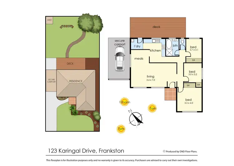 Floorplan of Homely house listing, 123 Karingal Drive, Frankston VIC 3199