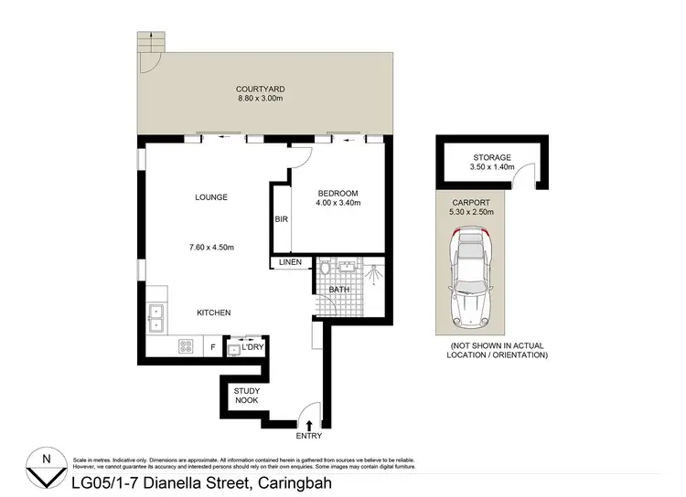 Floorplan of Homely apartment listing, LG05/3-7 Dianella Street, Caringbah NSW 2229