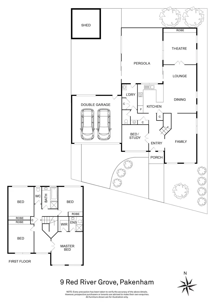 Floorplan of Homely house listing, 9 River Red Grove, Pakenham VIC 3810