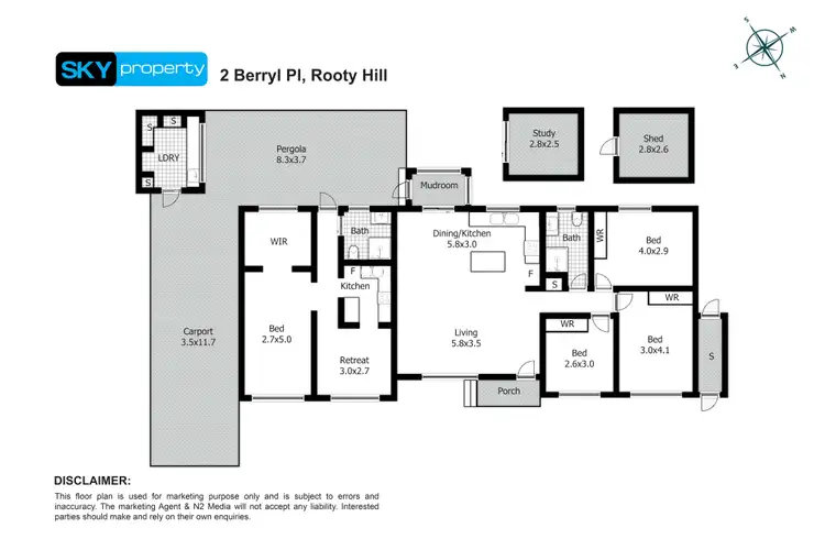 Floorplan of Homely house listing, 2 Beryl Place, Rooty Hill NSW 2766