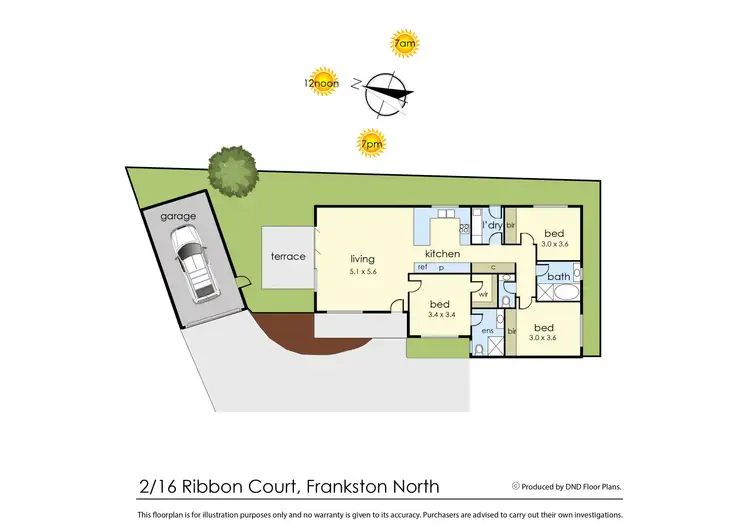 Floorplan of Homely unit listing, 2/16 Ribbon Court, Frankston North VIC 3200