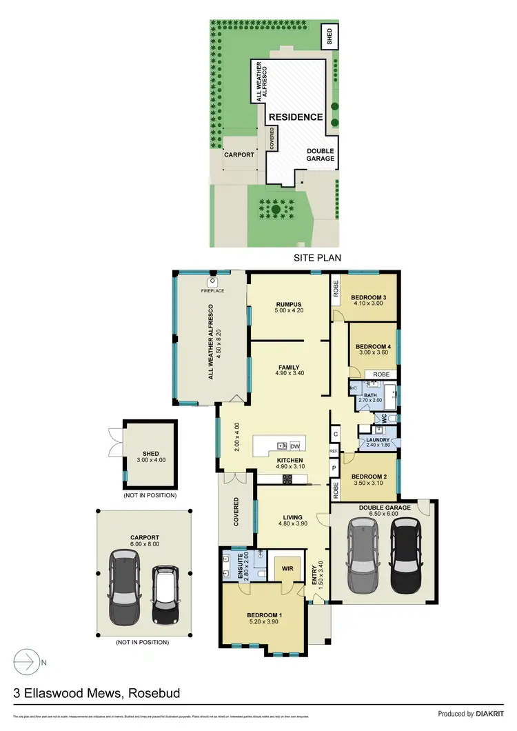 Floorplan of Homely house listing, 3 Ellaswood Mews, Rosebud VIC 3939
