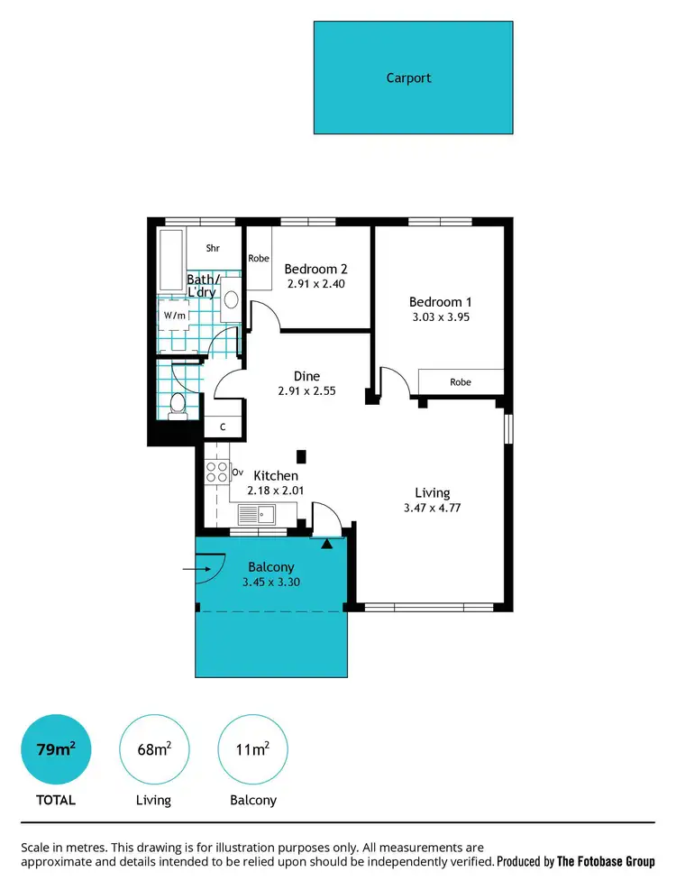 Floorplan of Homely apartment listing, 3/137 Anzac Highway, Kurralta Park SA 5037