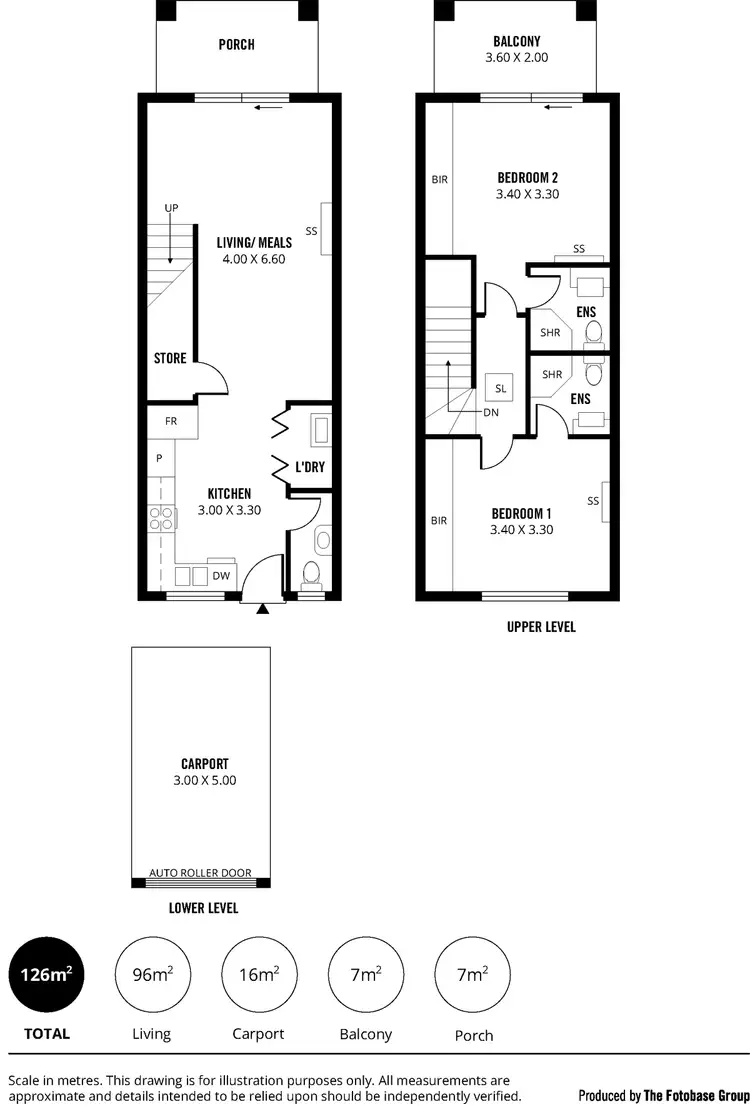 Floorplan of Homely townhouse listing, 6/20 MacMillan Avenue, Mawson Lakes SA 5095