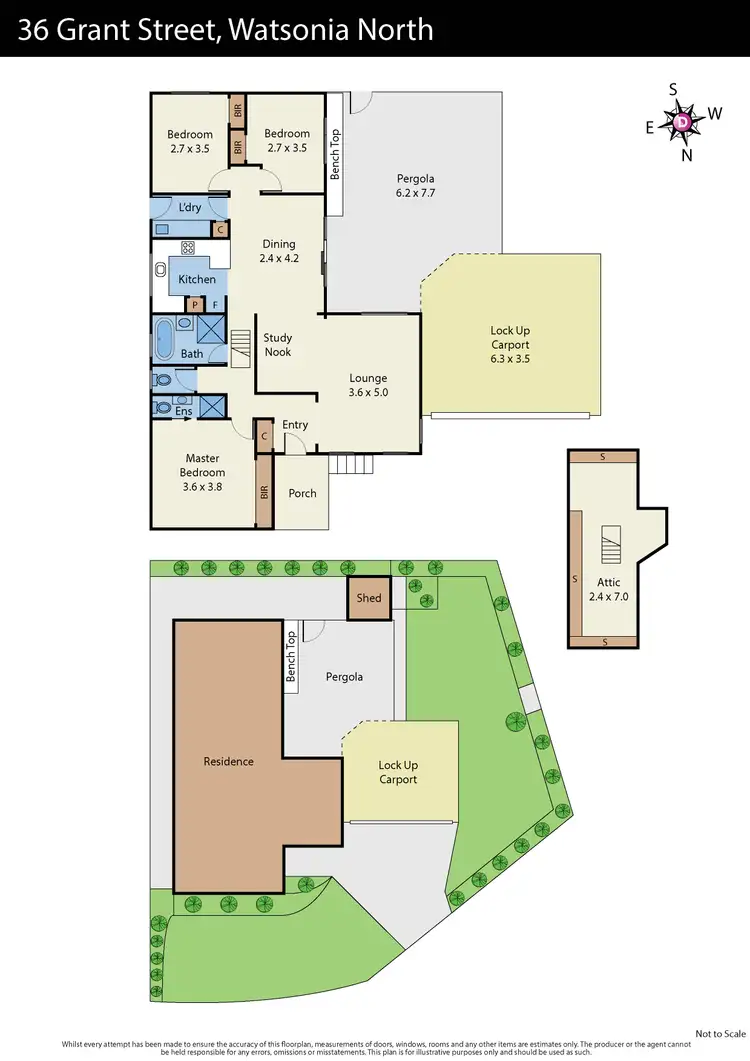 Floorplan of Homely house listing, 36 Grant Street, Watsonia North VIC 3087