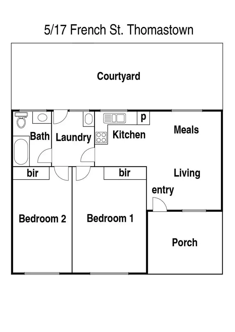 Floorplan of Homely unit listing, 5/17 French Street, Thomastown VIC 3074