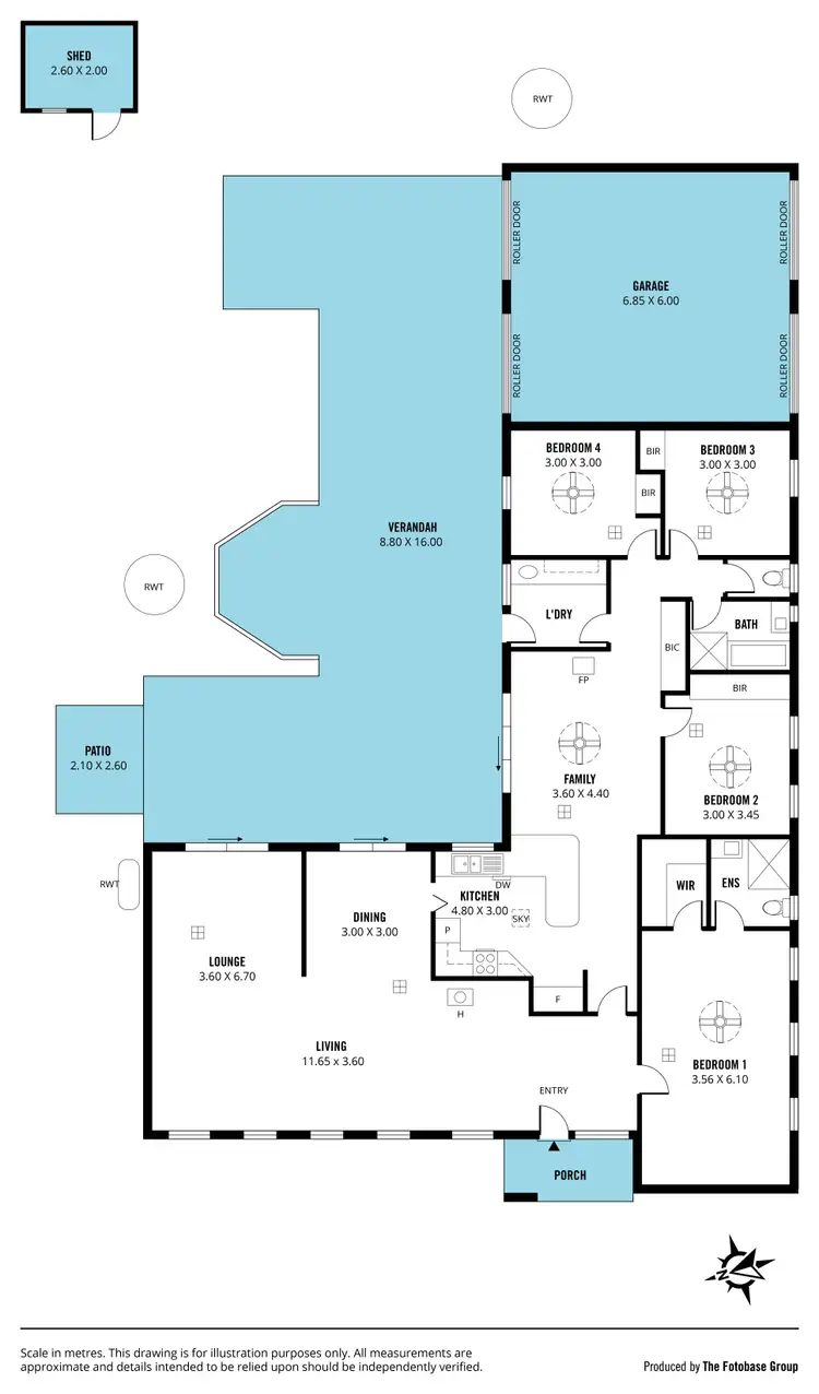 Floorplan of Homely house listing, 1 Alpine Road, Happy Valley SA 5159