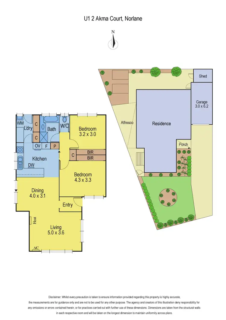 Floorplan of Homely unit listing, 1/2 Akma Court, Norlane VIC 3214