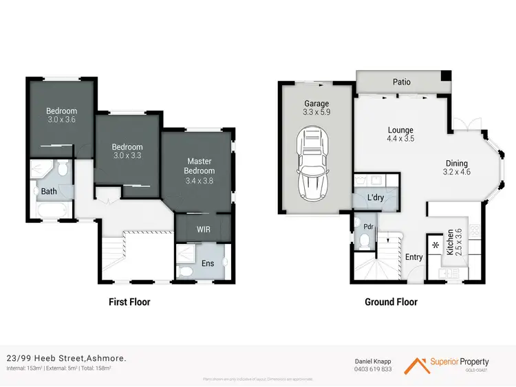 Floorplan of Homely townhouse listing, 23/99 Heeb Street, Ashmore QLD 4214