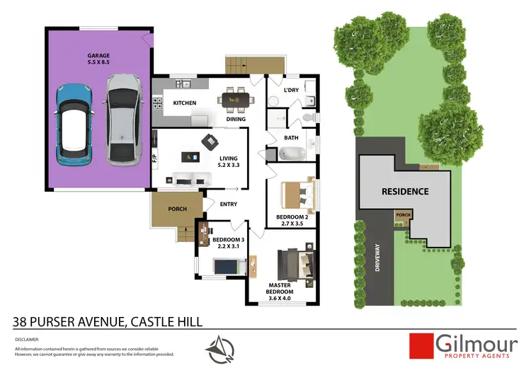 Floorplan of Homely house listing, 38 Purser Avenue, Castle Hill NSW 2154