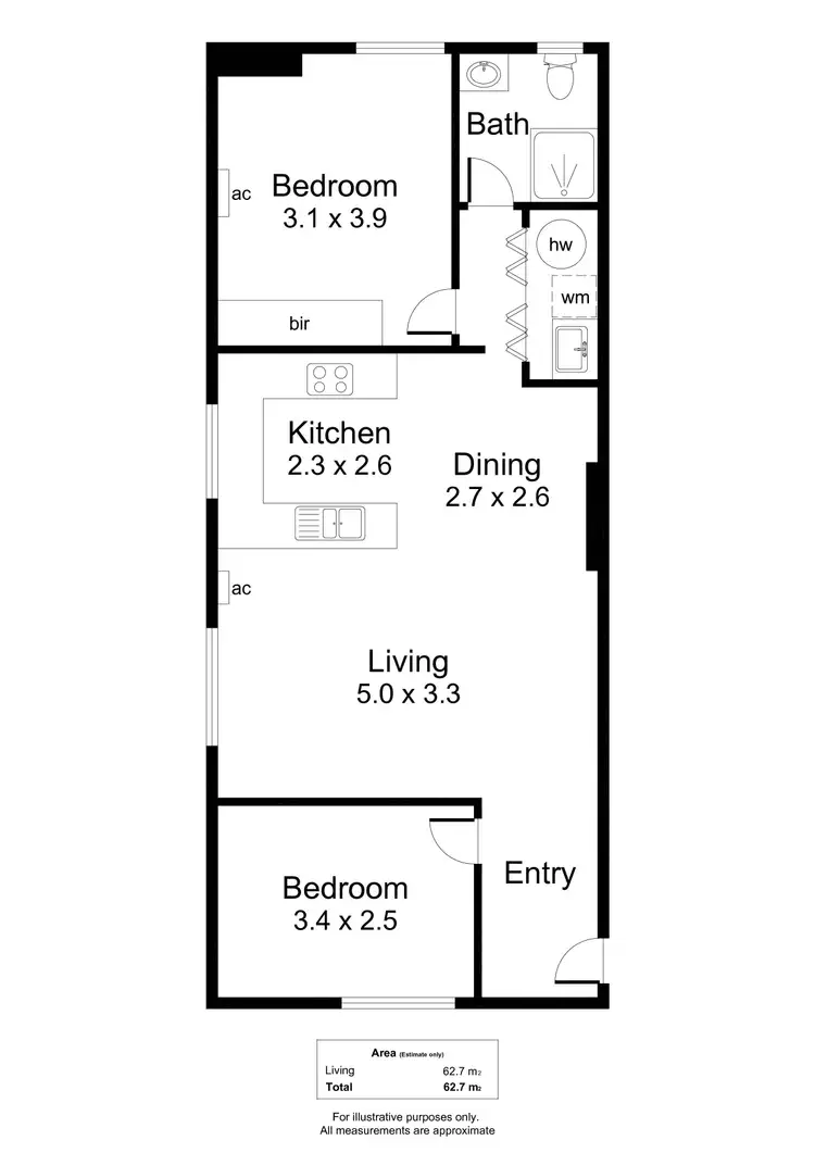 Floorplan of Homely apartment listing, 22/150-160 Melbourne Street, North Adelaide SA 5006