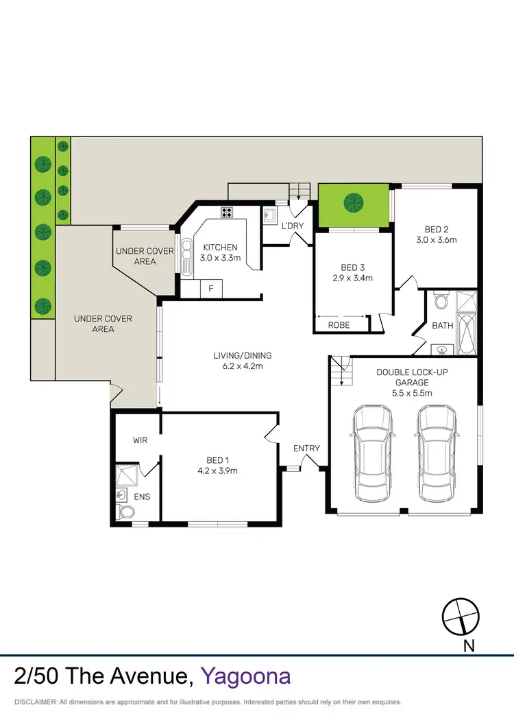 Floorplan of Homely villa listing, 2/50 The Avenue, Yagoona NSW 2199
