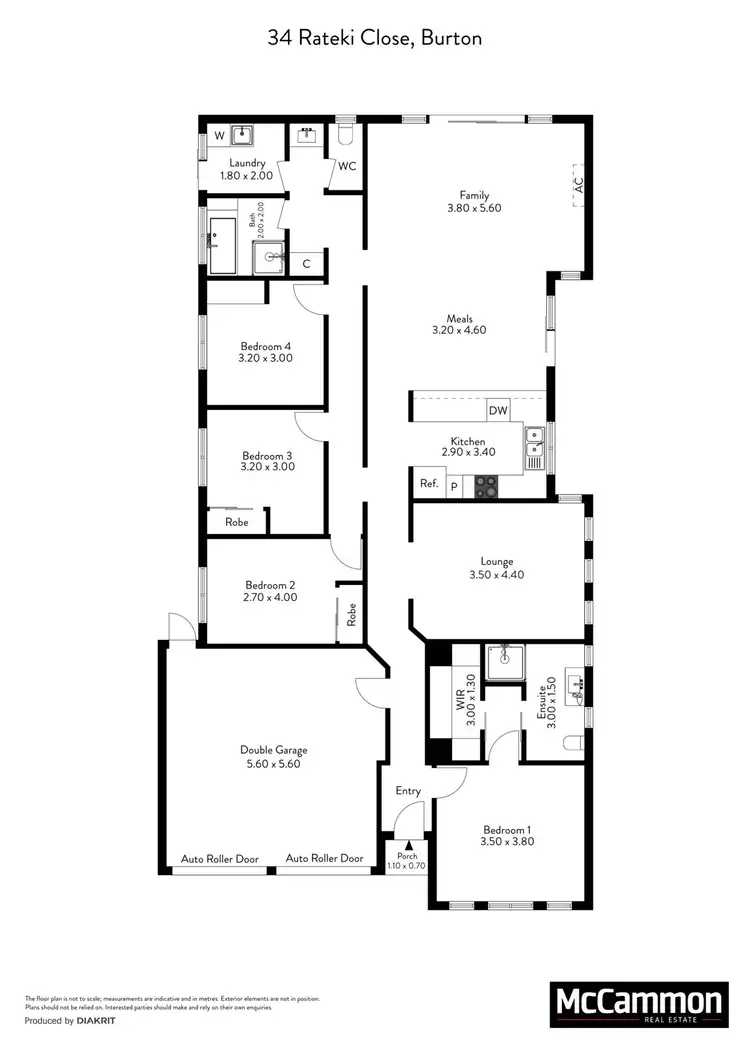 Floorplan of Homely house listing, 34 Rateki Close, Burton SA 5110