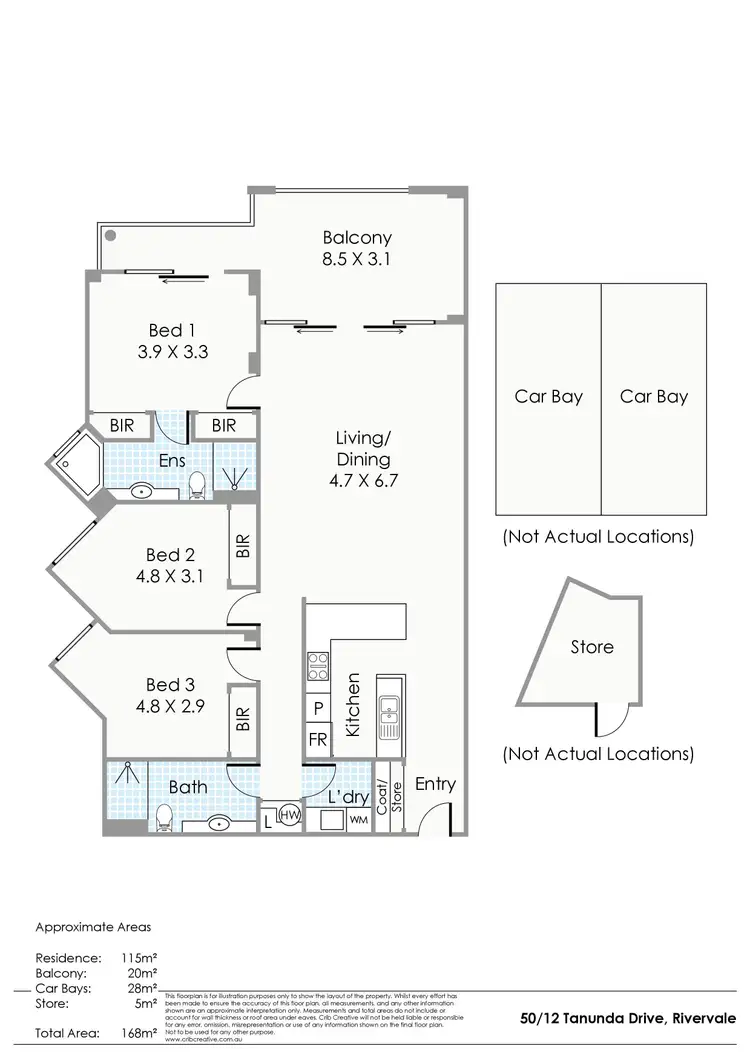 Floorplan of Homely apartment listing, 50/12 Tanunda Drive, Rivervale WA 6103