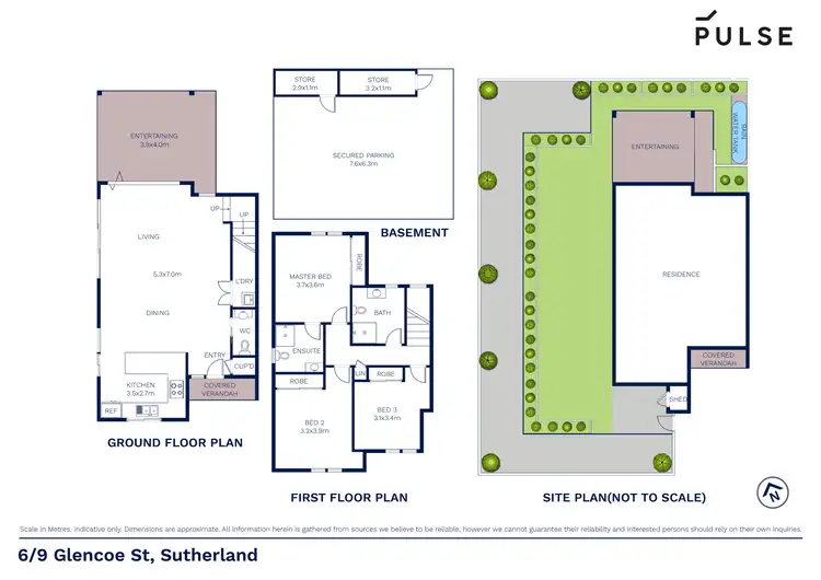Floorplan of Homely townhouse listing, 6/9 Glencoe Street, Sutherland NSW 2232