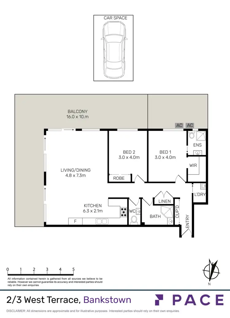 Floorplan of Homely apartment listing, 2/3 West Terrace, Bankstown NSW 2200
