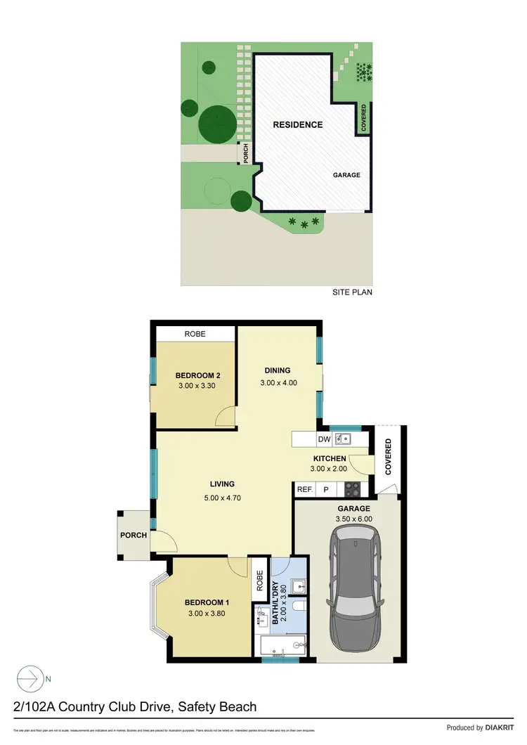 Floorplan of Homely unit listing, 2/102A Country Club Drive, Safety Beach VIC 3936