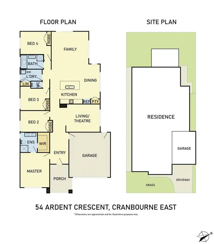 Floorplan of Homely house listing, 54 Ardent Crescent, Cranbourne East VIC 3977