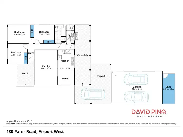 Floorplan of Homely house listing, 130 Parer Road, Airport West VIC 3042