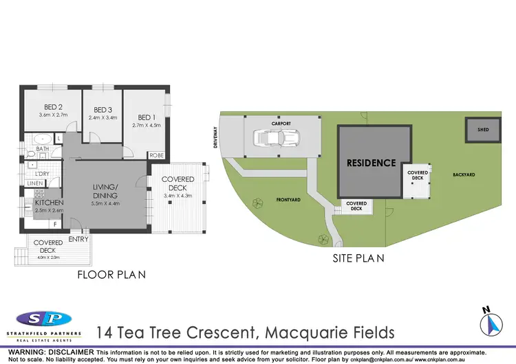 Floorplan of Homely house listing, 14 Tea Tree Crescent, Macquarie Fields NSW 2564