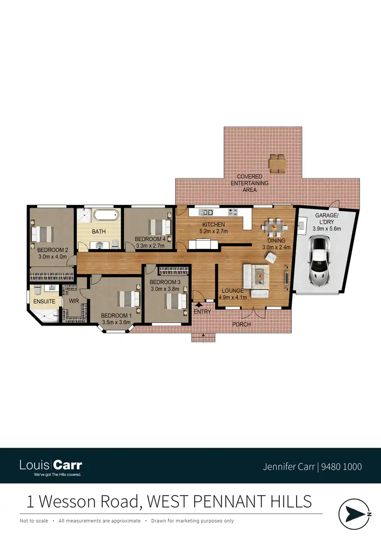 Floorplan of Homely house listing, 1 Wesson Road, West Pennant Hills NSW 2125