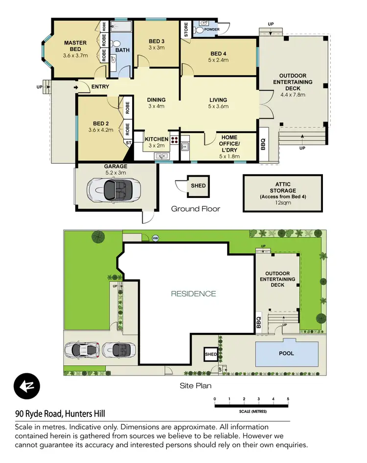 Floorplan of Homely house listing, 90 Ryde Road, Hunters Hill NSW 2110