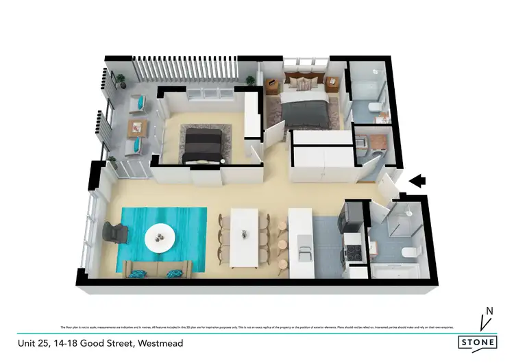 Floorplan of Homely apartment listing, 25/14 Good Street, Westmead NSW 2145