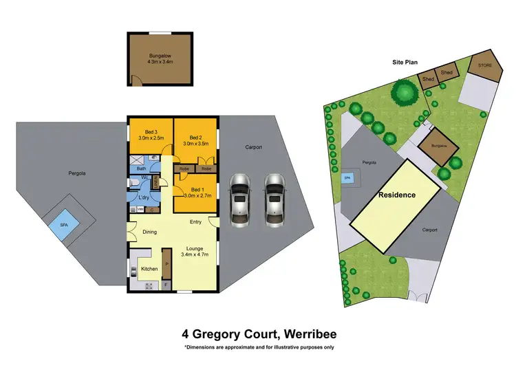 Floorplan of Homely house listing, 4 Gregory Court, Werribee VIC 3030
