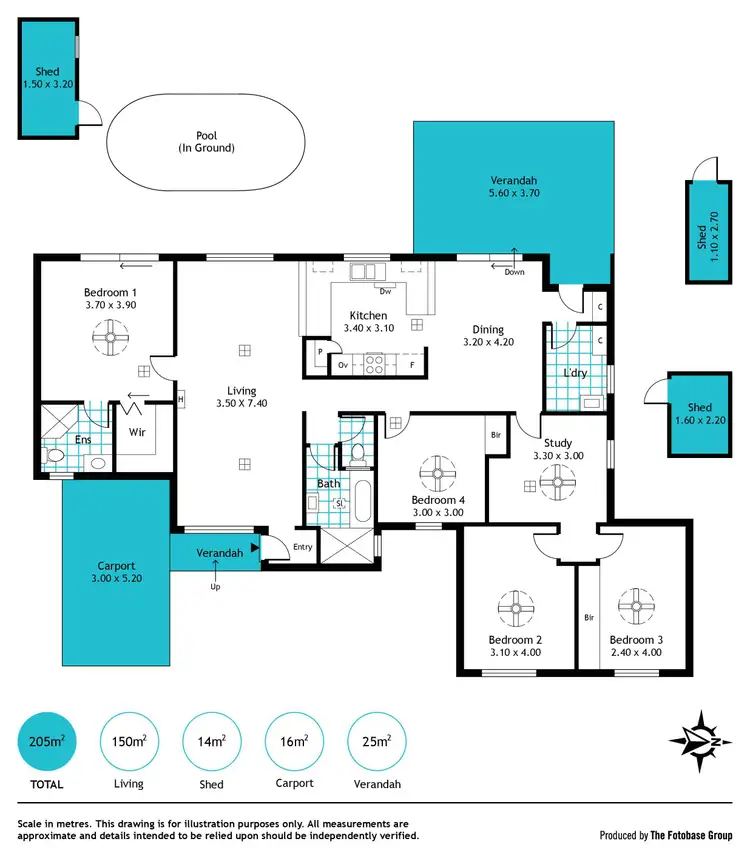 Floorplan of Homely house listing, 9 McLean Court, Novar Gardens SA 5040