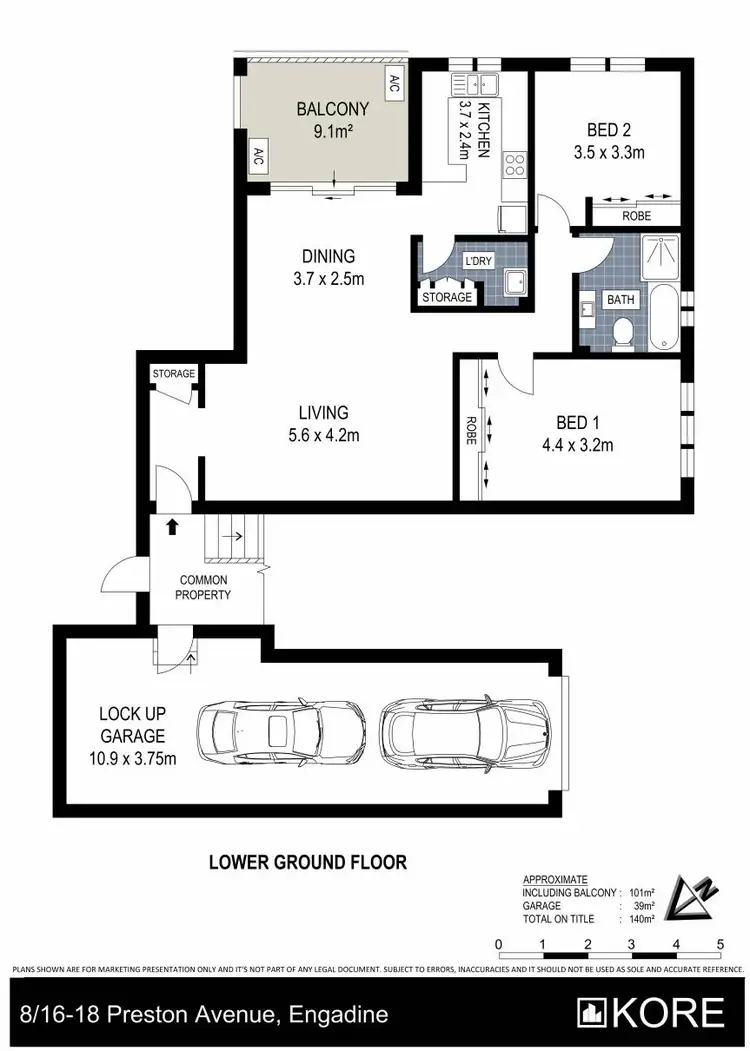 Floorplan of Homely apartment listing, 8/16-18 Preston Avenue, Engadine NSW 2233