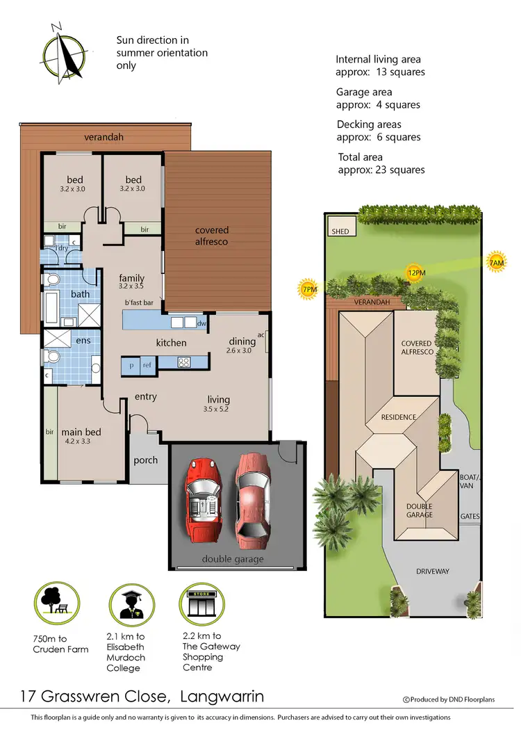 Floorplan of Homely house listing, 17 Grasswren Close, Langwarrin VIC 3910