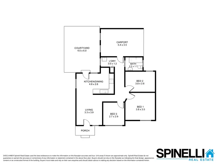 Floorplan of Homely villa listing, 1/45 Lake Entrance Road, Warilla NSW 2528