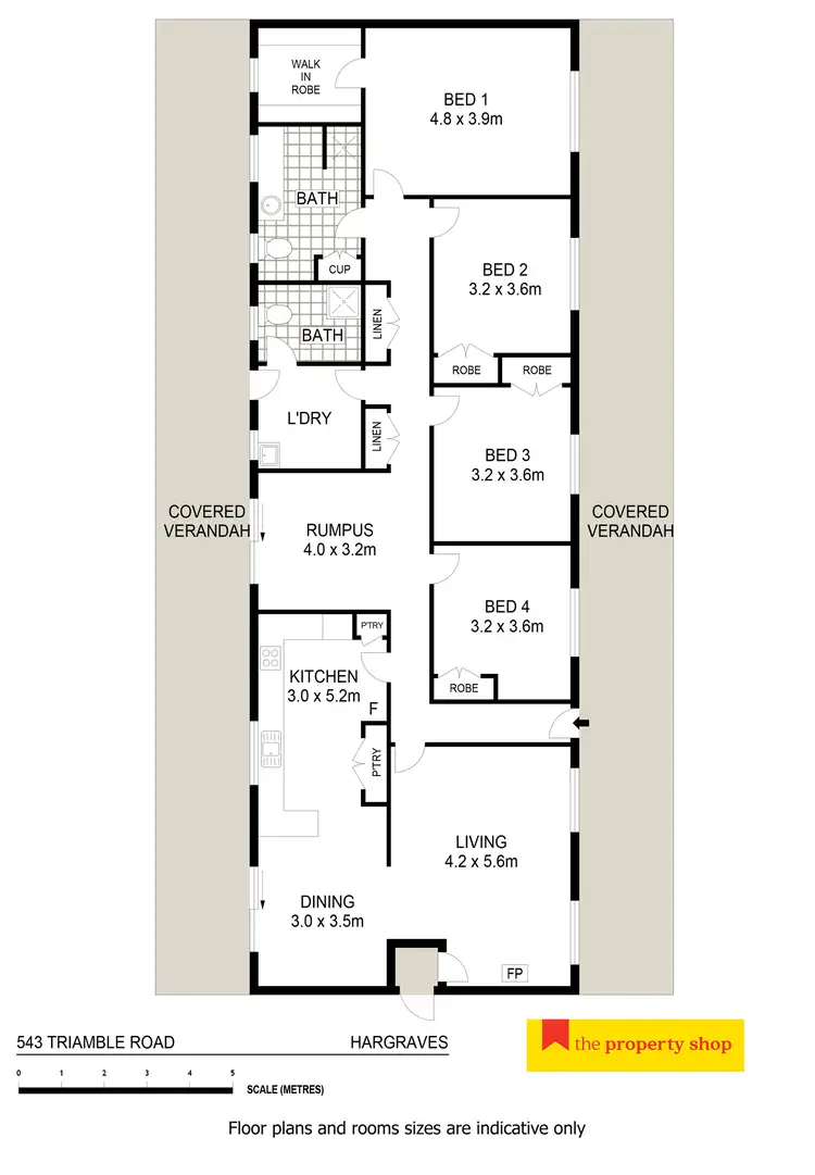 Floorplan of Homely rural property listing, 543 Triamble Road, Mudgee NSW 2850