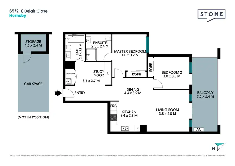 Floorplan of Homely apartment listing, 65/2-8 Belair Close, Hornsby NSW 2077