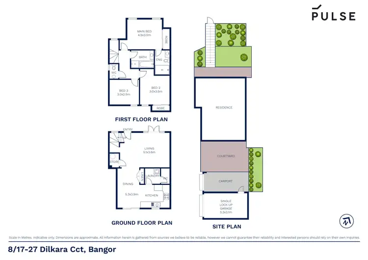 Floorplan of Homely townhouse listing, 8/17-27 Dilkara Circuit, Bangor NSW 2234