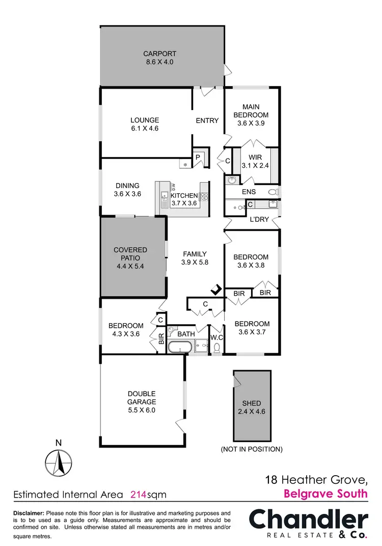 Floorplan of Homely house listing, 18 Heather Grove, Belgrave South VIC 3160