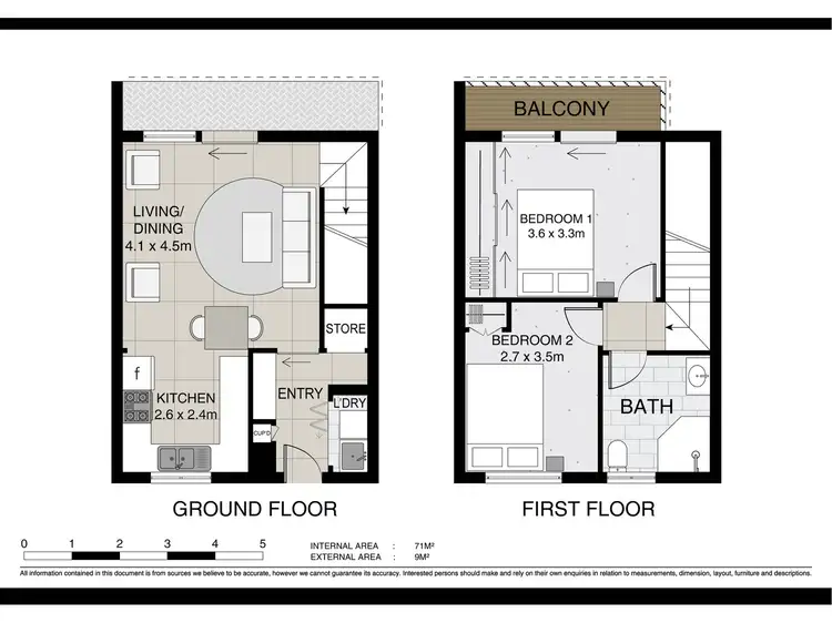 Floorplan of Homely unit listing, 1/5 Gungarlin Street, Berridale NSW 2628
