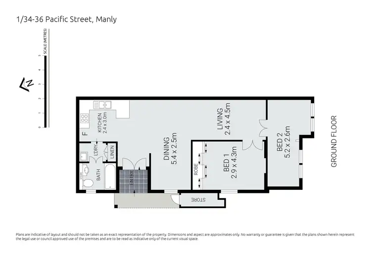 Floorplan of Homely apartment listing, 1/34 Pacific Street, Manly NSW 2095