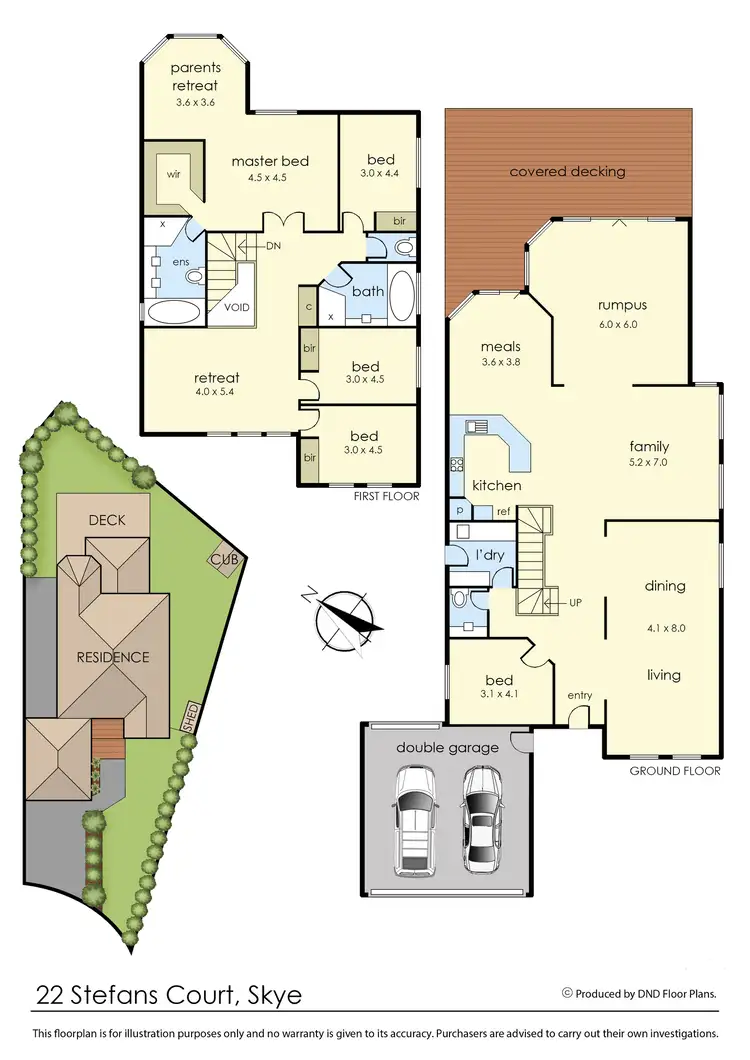 Floorplan of Homely house listing, 22 Stefans Court, Skye VIC 3977