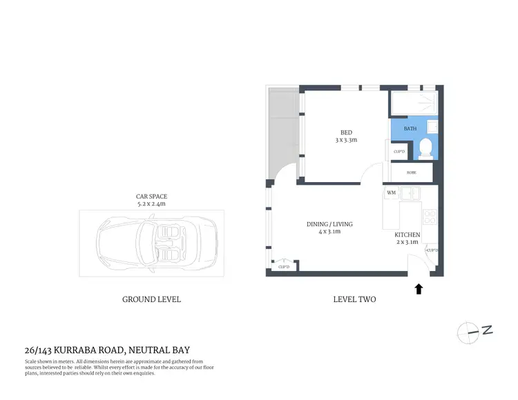 Floorplan of Homely apartment listing, 26/143 Kurraba Road, Neutral Bay NSW 2089