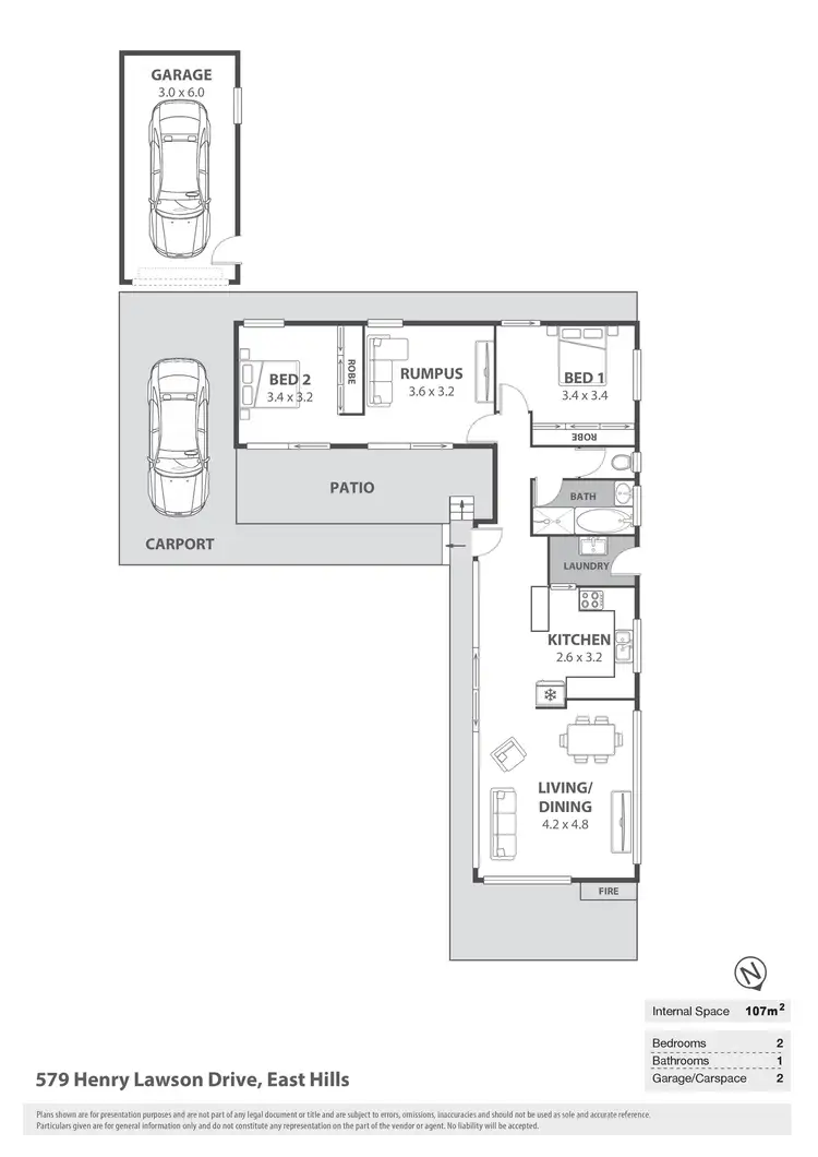 Floorplan of Homely house listing, 579 Henry Lawson Drive, East Hills NSW 2213