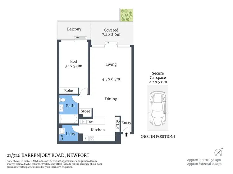 Floorplan of Homely apartment listing, 21/326 Barrenjoey Road, Newport NSW 2106