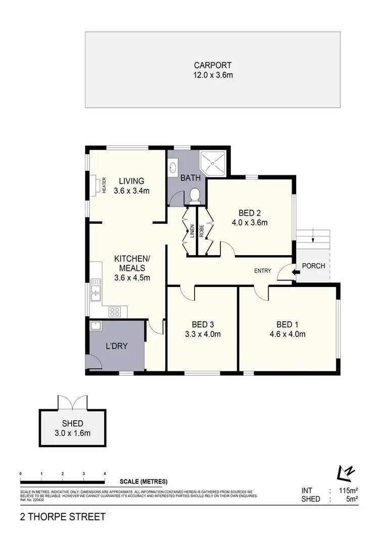 Floorplan of Homely house listing, 2 Thorpe Street, California Gully VIC 3556
