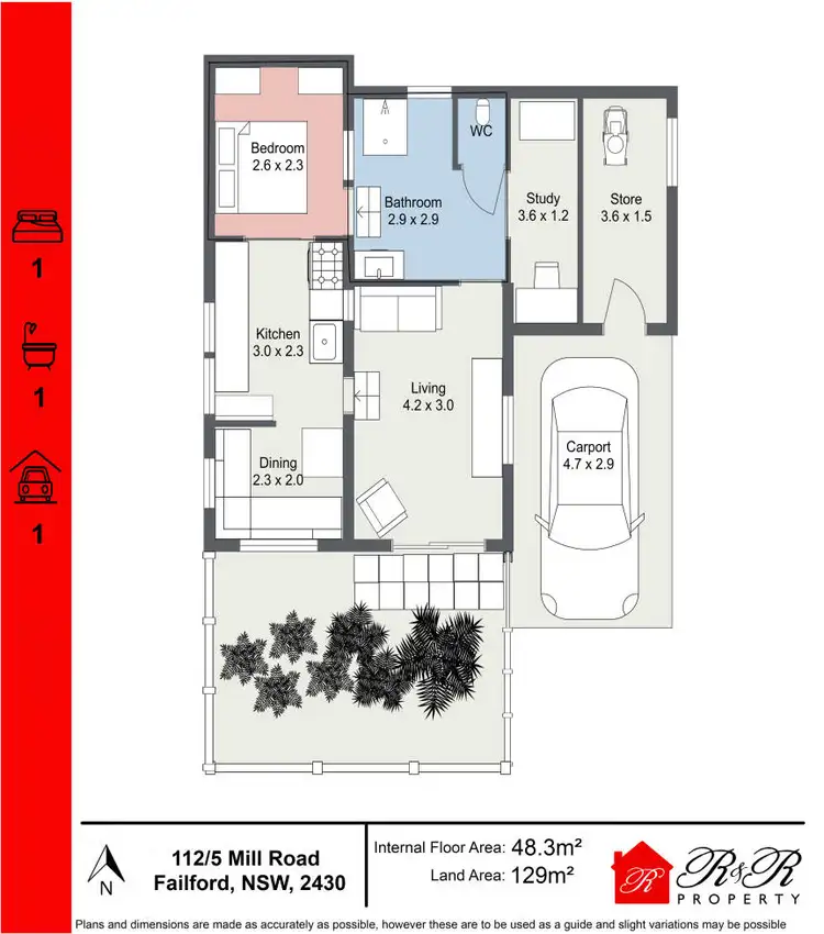 Floorplan of Homely villa listing, 112/5 Mill Road, Failford NSW 2430