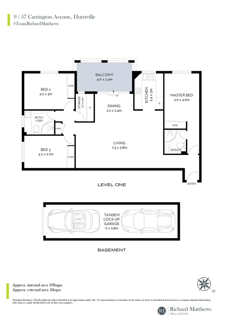 Floorplan of Homely apartment listing, 9/57-61 Carrington Avenue, Hurstville NSW 2220