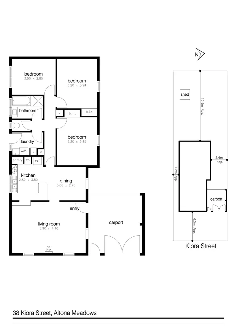Floorplan of Homely house listing, 38 Kiora Street, Altona Meadows VIC 3028