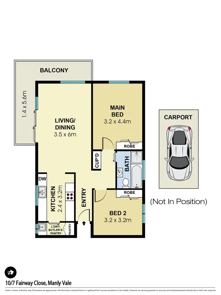 Floorplan of Homely apartment listing, 10/7 Fairway Close, Manly Vale NSW 2093