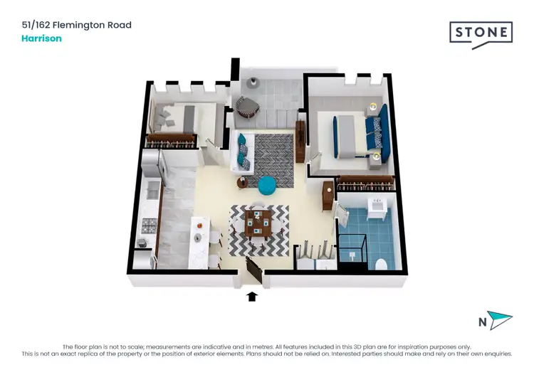 Floorplan of Homely apartment listing, 51/162 Flemington Road, Harrison ACT 2914